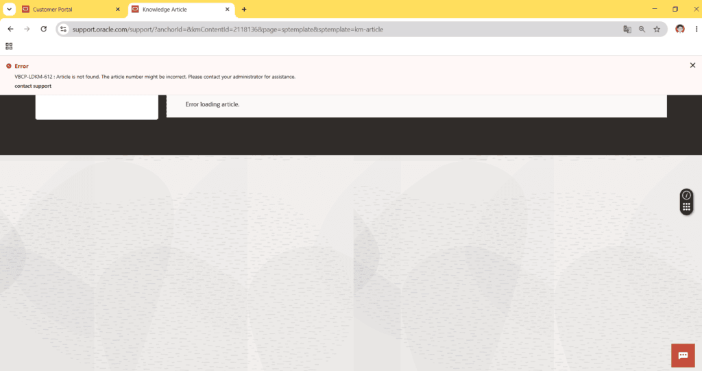 Link antigo DocumentDisplay do Doc ID 2118136.2 sem abrir o documento no My Oracle Support